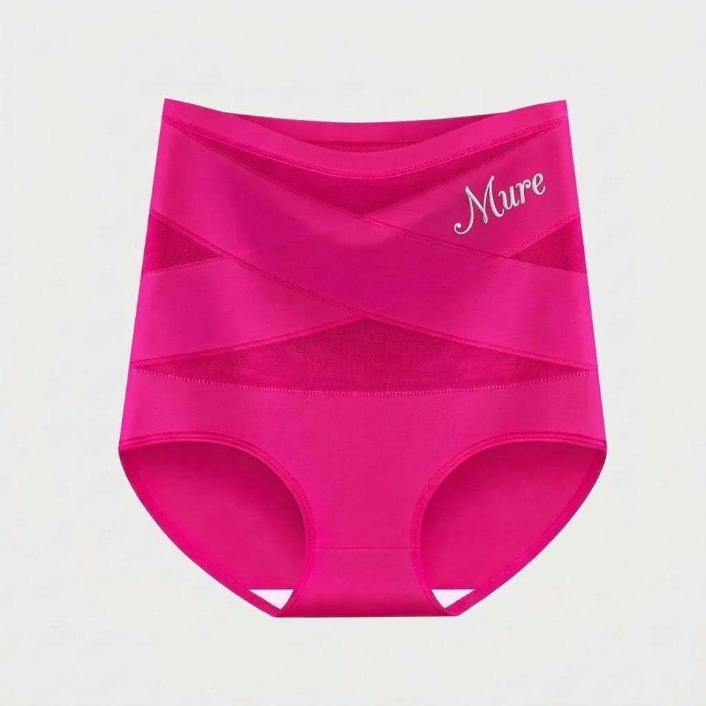 Sømløs formende truse med høyt liv og flat mage-effekt