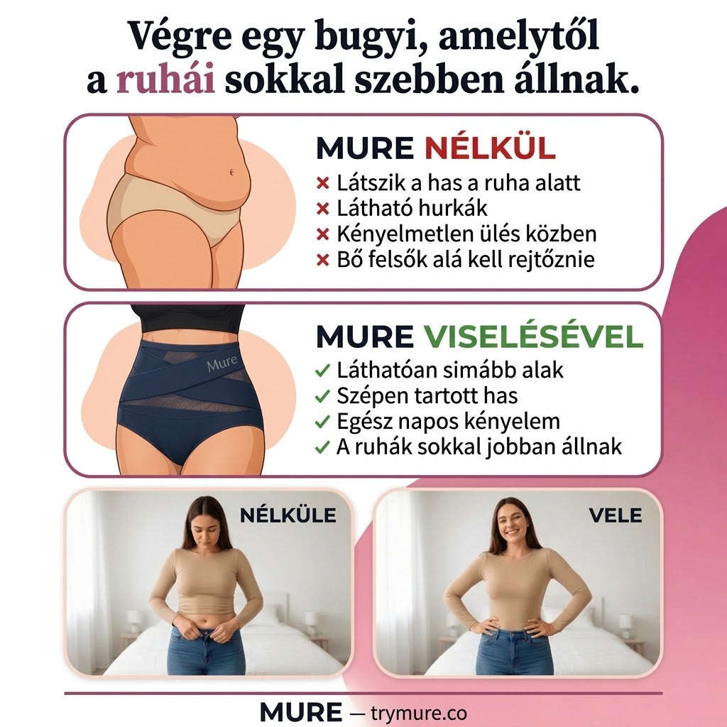 Varrás nélküli, magas derekú alakformáló bugyi laposhas-hatással