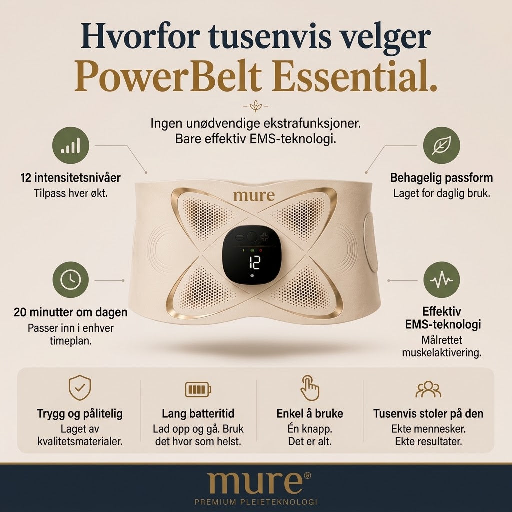 EMS-forming & LED & Varmeterapi PowerBelt®