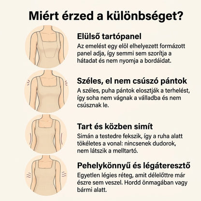 Mure Melltartós Trikó Elöl Rögzítő Tartással