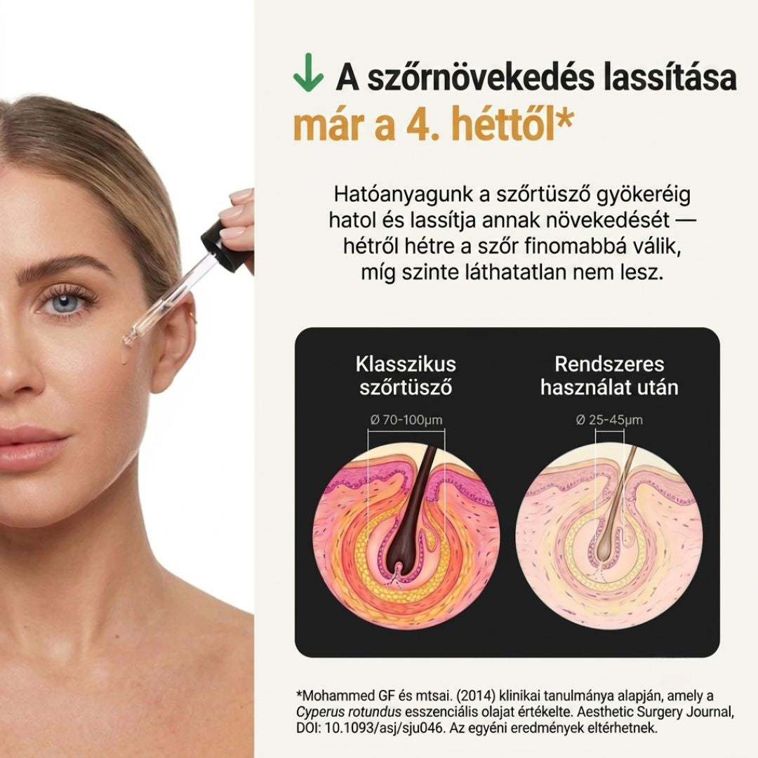 Természetes szérum a szőrbenövés ellen